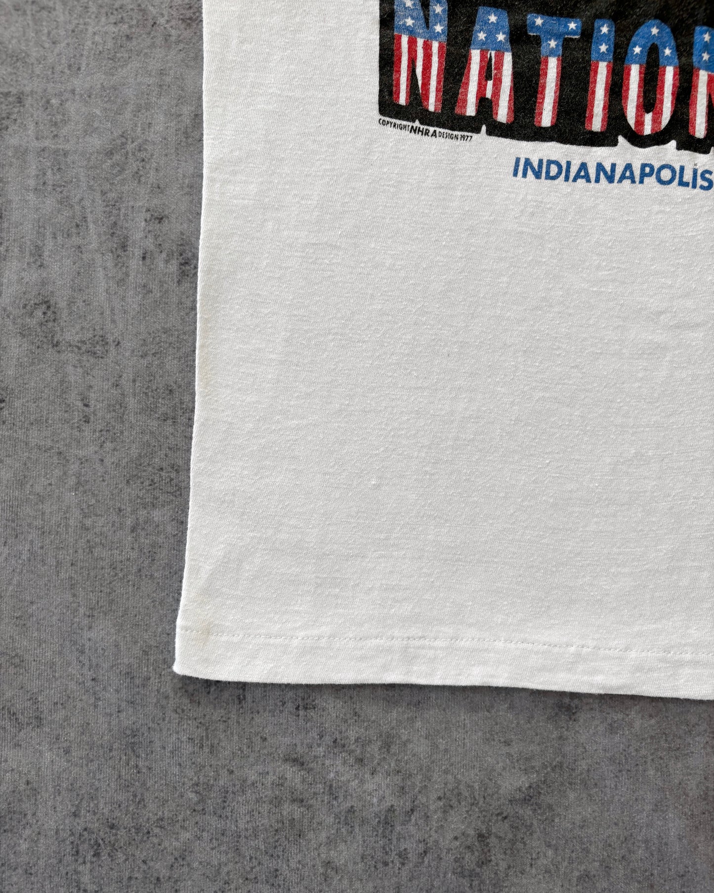Vintage 1977 NHRA Us Nationals T-Shirt – Drag Racing – Indianapolis Raceway Park – Usa Made