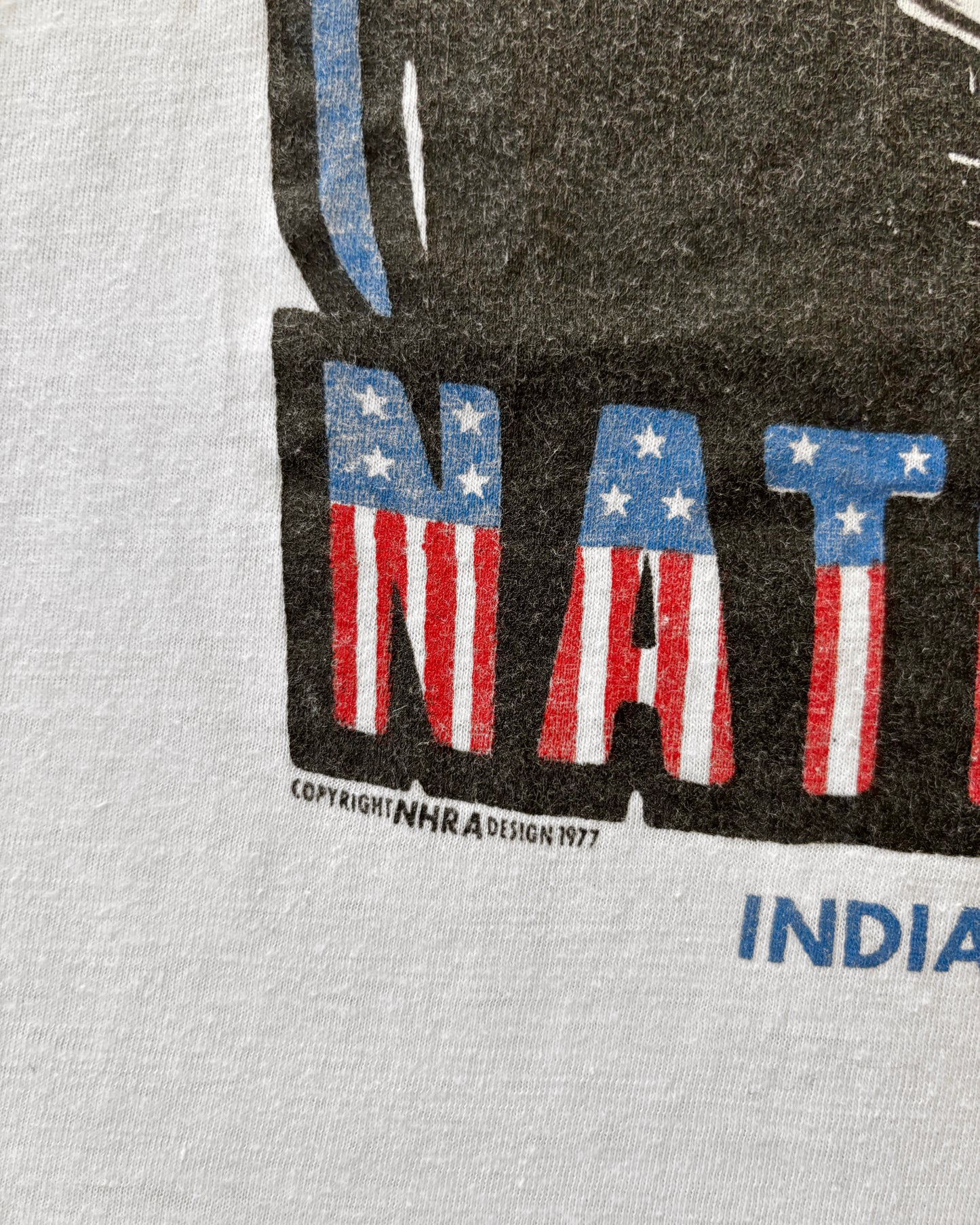 Vintage 1977 NHRA Us Nationals T-Shirt – Drag Racing – Indianapolis Raceway Park – Usa Made
