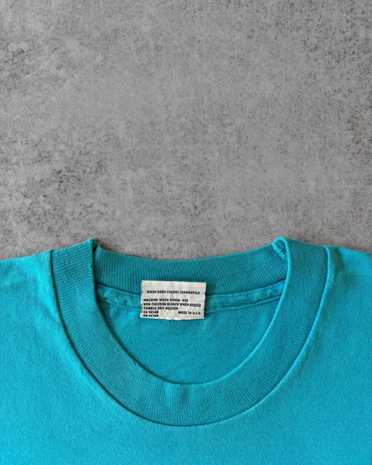 Vintage 1990s Blank Electric Blue Blank Pocket T-Shirt
