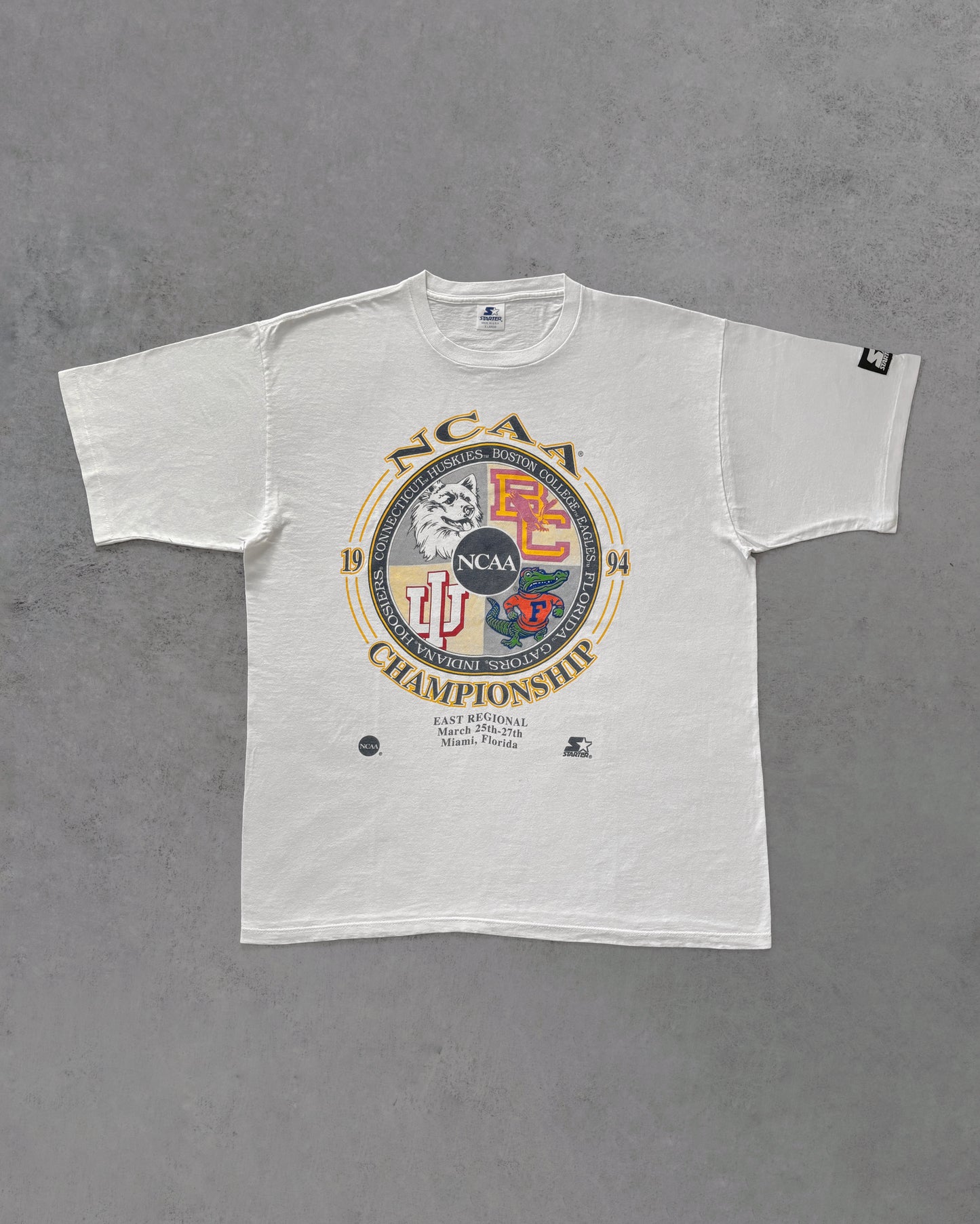 1994 Vintage NCAA East Regional T-Shirt – College Basketball – USA Made