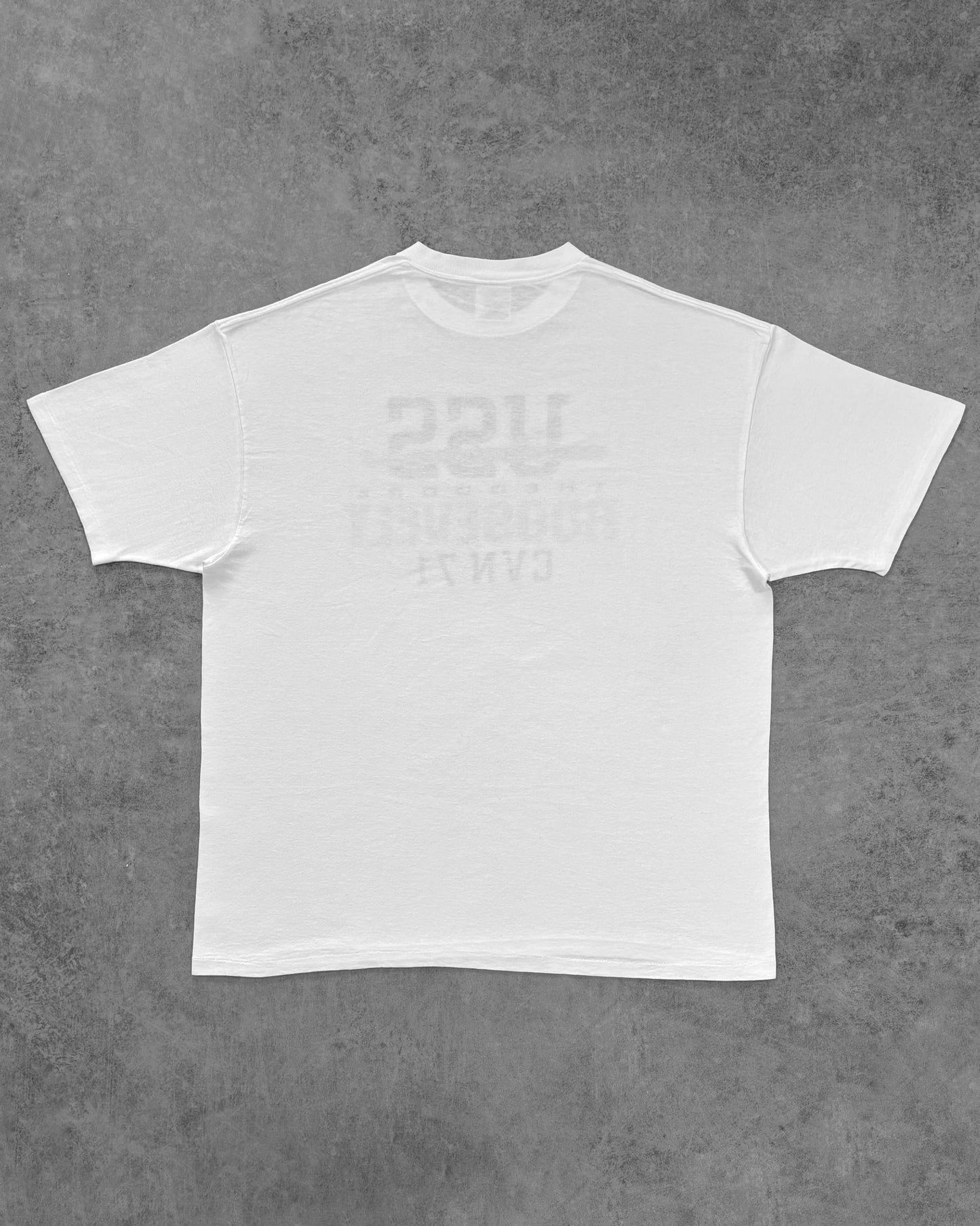 Vintage 1990s USS Theodore Roosevelt CVN-71 Navy Aircraft Carrier T-Shirt – Oneita Power Pro – Made USA