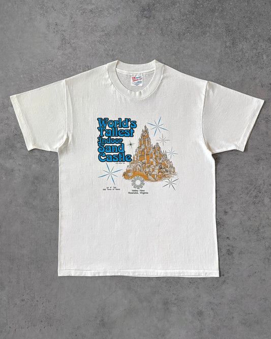 Vintage 90s Roanoke Sand Castle T-shirt – Valley View Event Tee – Hanes Beefy - USA Made