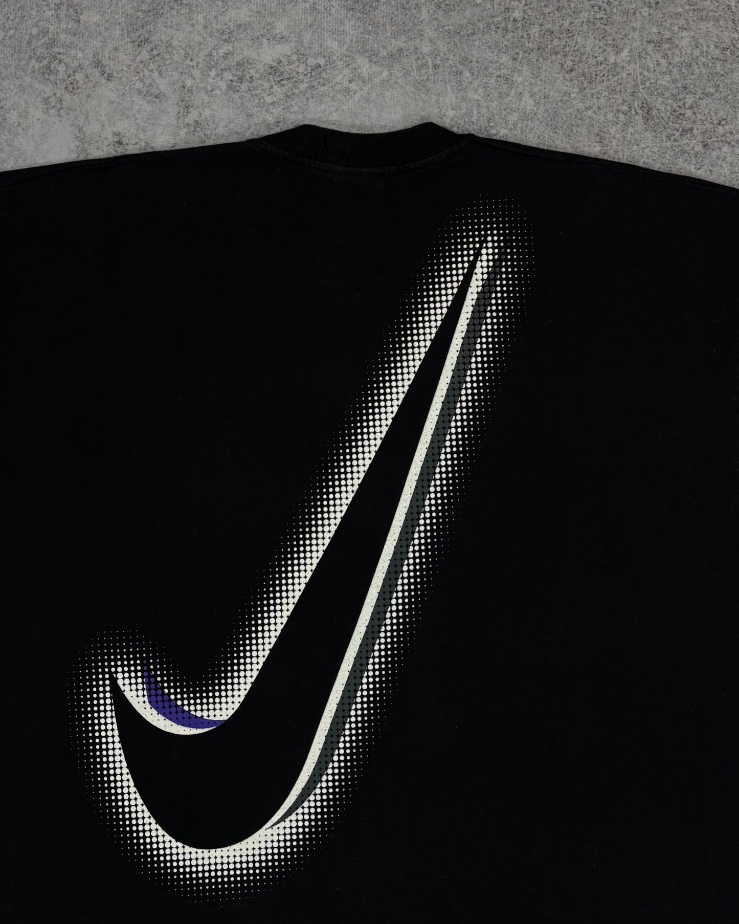 Vintage 1990s Nike Air Graphic T-Shirt – Big Logo Swoosh Tee – Made in Ireland – Single Stitch