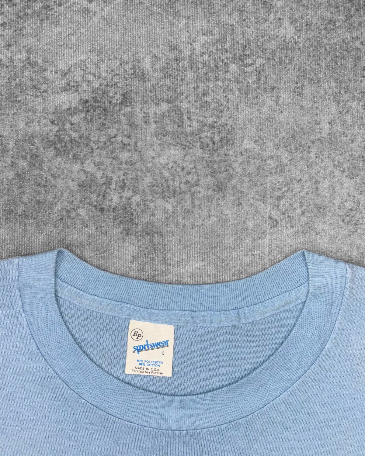Vintage 1980s RP Sportswear Made in USA 50/50 label detail – Seattle Seahawks T-shirt