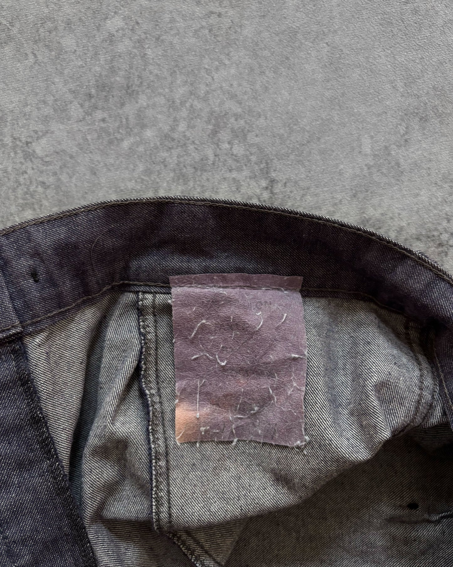 Vintage 1980s Denim Workwear Trousers – French Carpenter Pants – Pleated Front Utility