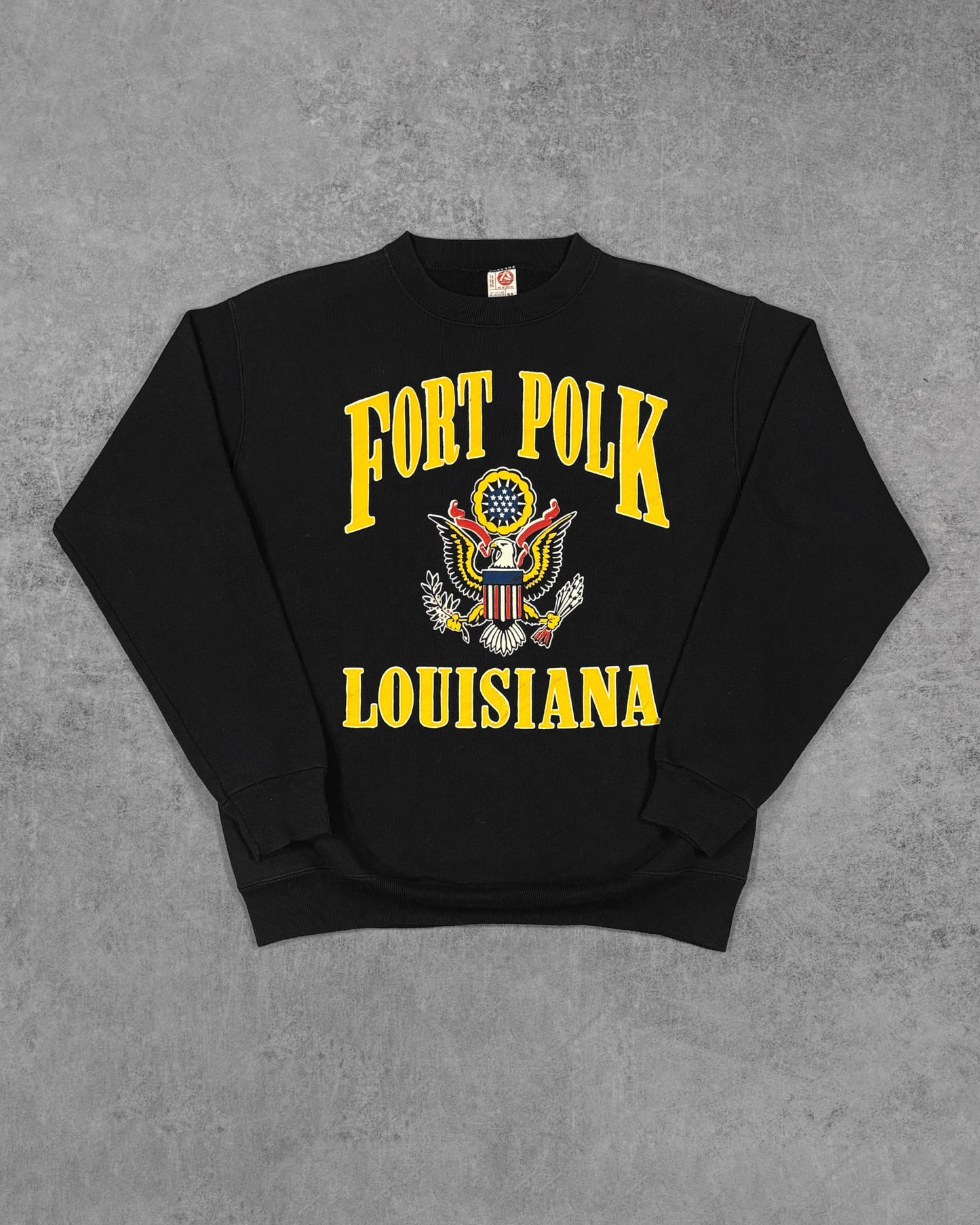 Vintage 1980s Artex Fort Polk Louisiana Military Crewneck Sweatshirt - Made in USA