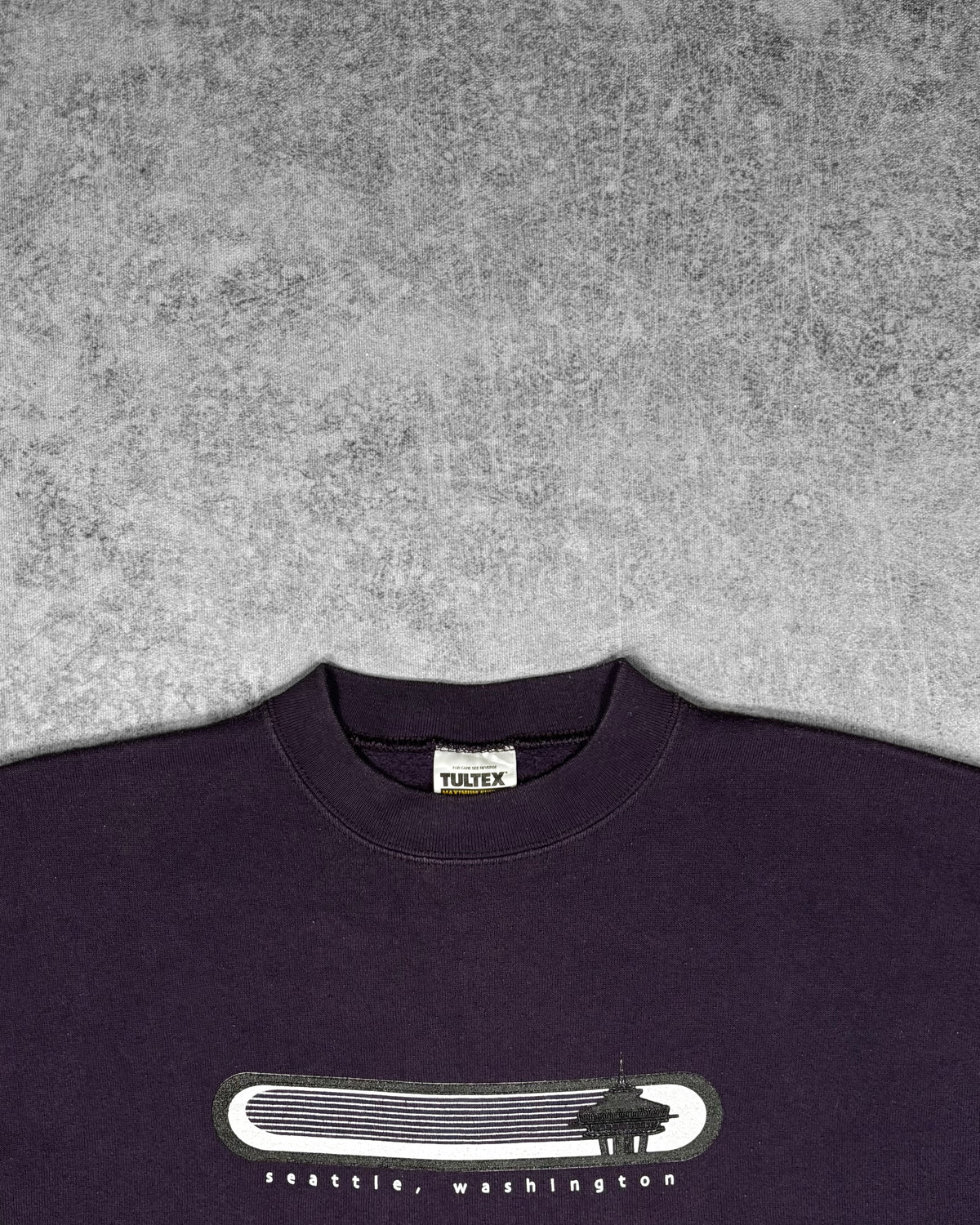 Vintage 1990s Seattle Washington Space Needle Tultex Crewneck - Tultex