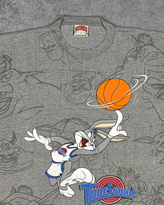 Vintage 1996 Space Jam Tune Squad All Over Print T-Shirt – Nutmeg Mills