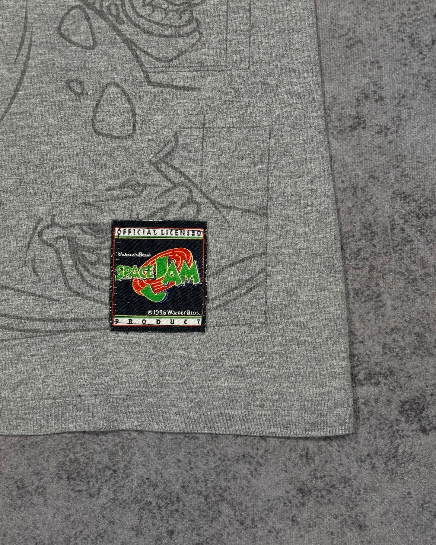 Vintage 1996 Space Jam Tune Squad All Over Print T-Shirt – Nutmeg Mills