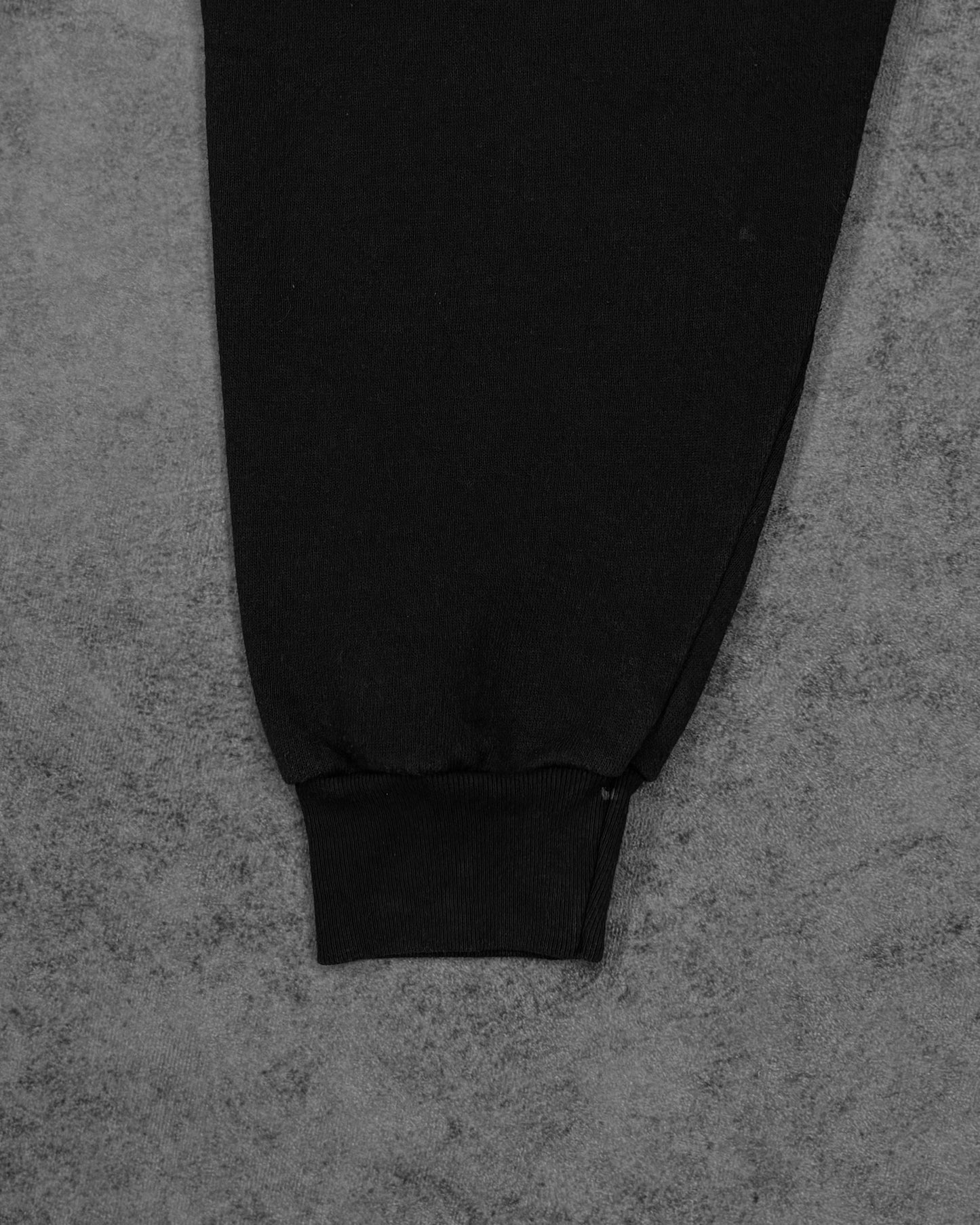 Vintage Early 2000s Distressed Lee Heavyweight Blank Zip Hoodie Black