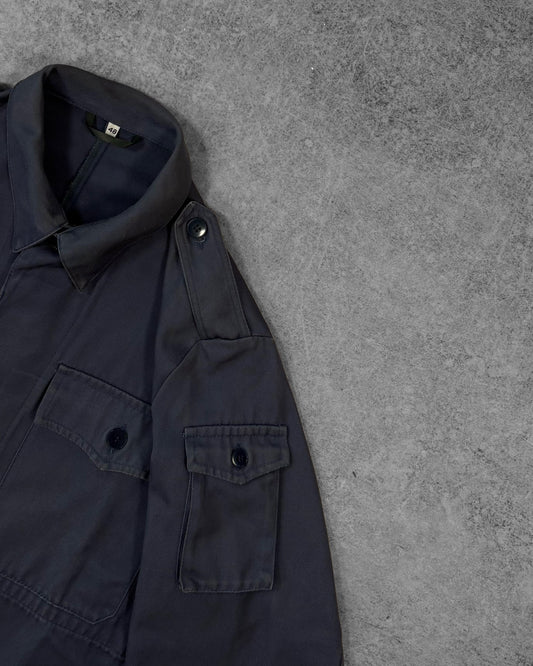 Vintage 1983 BZS West German Civil Defence Field Jacket – Grey Blue Military Workwear