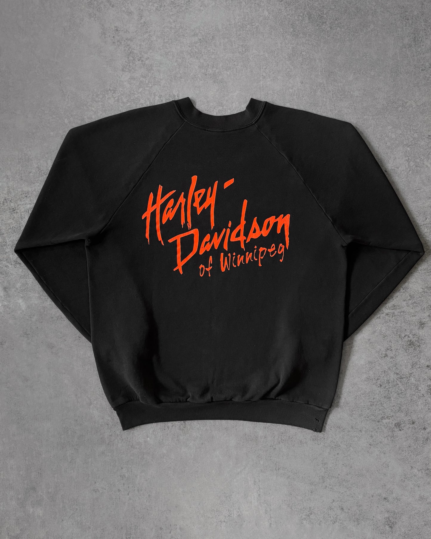 Vintage 1991 Harley-Davidson Winnipeg Biker Crewneck - Made in USA