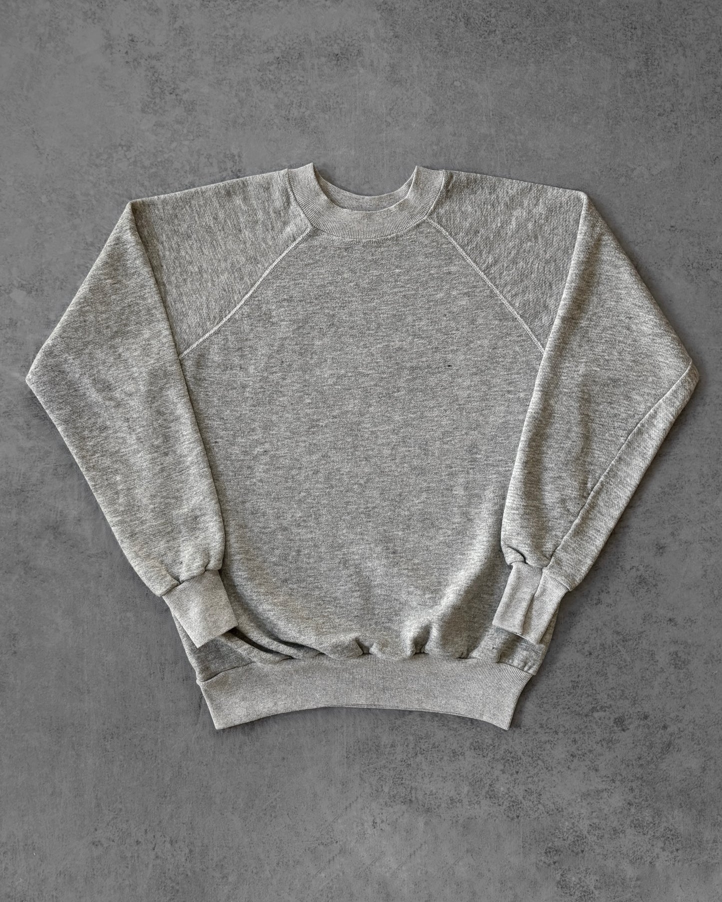 Vintage 1980s Pannill Heather Grey Raglan Sweatshirt – Made in USA