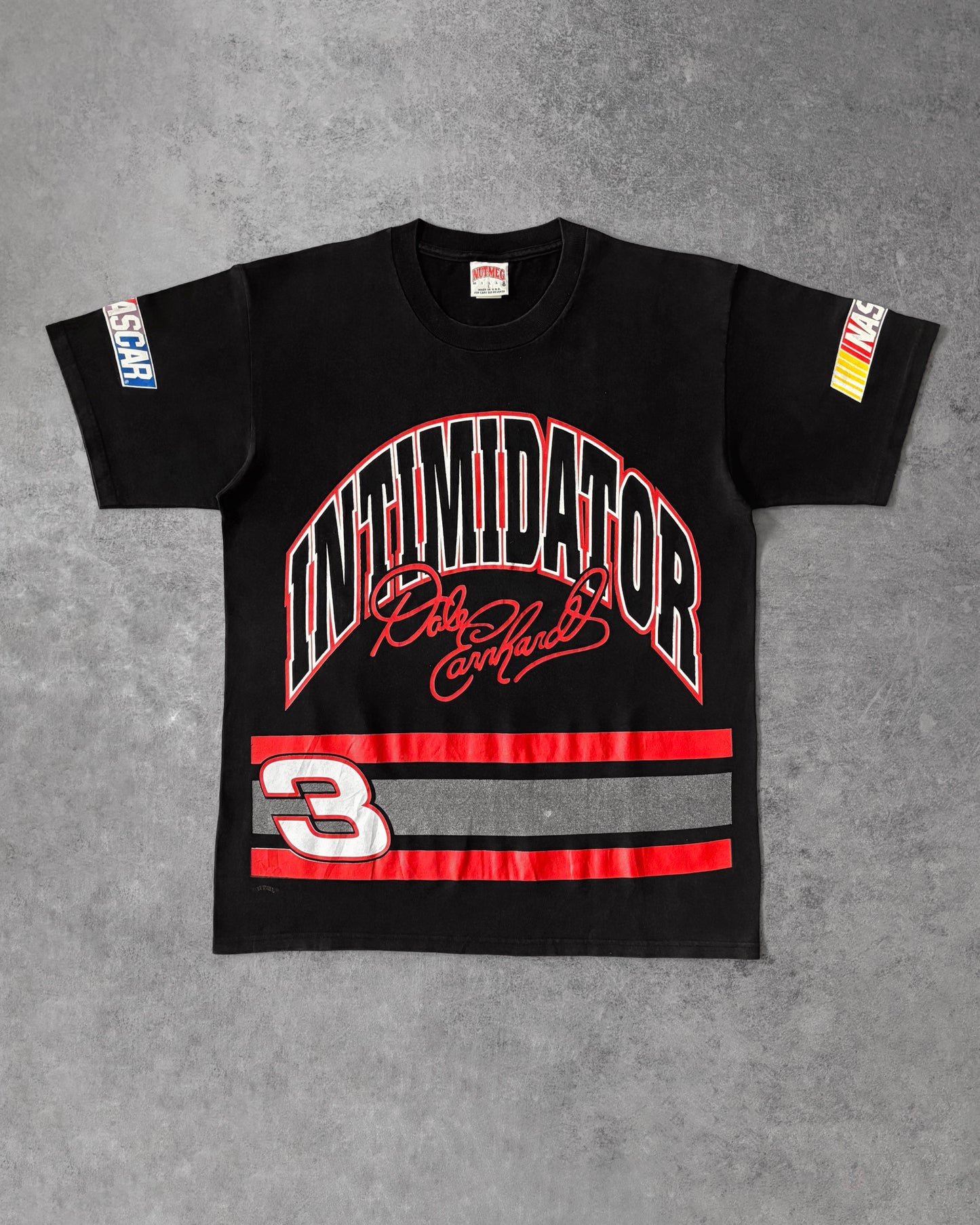 Vintage 1990s Nascar Dale Earnhardt Intimidator Number T-Shirt – Nutmeg Mills – Made in usa
