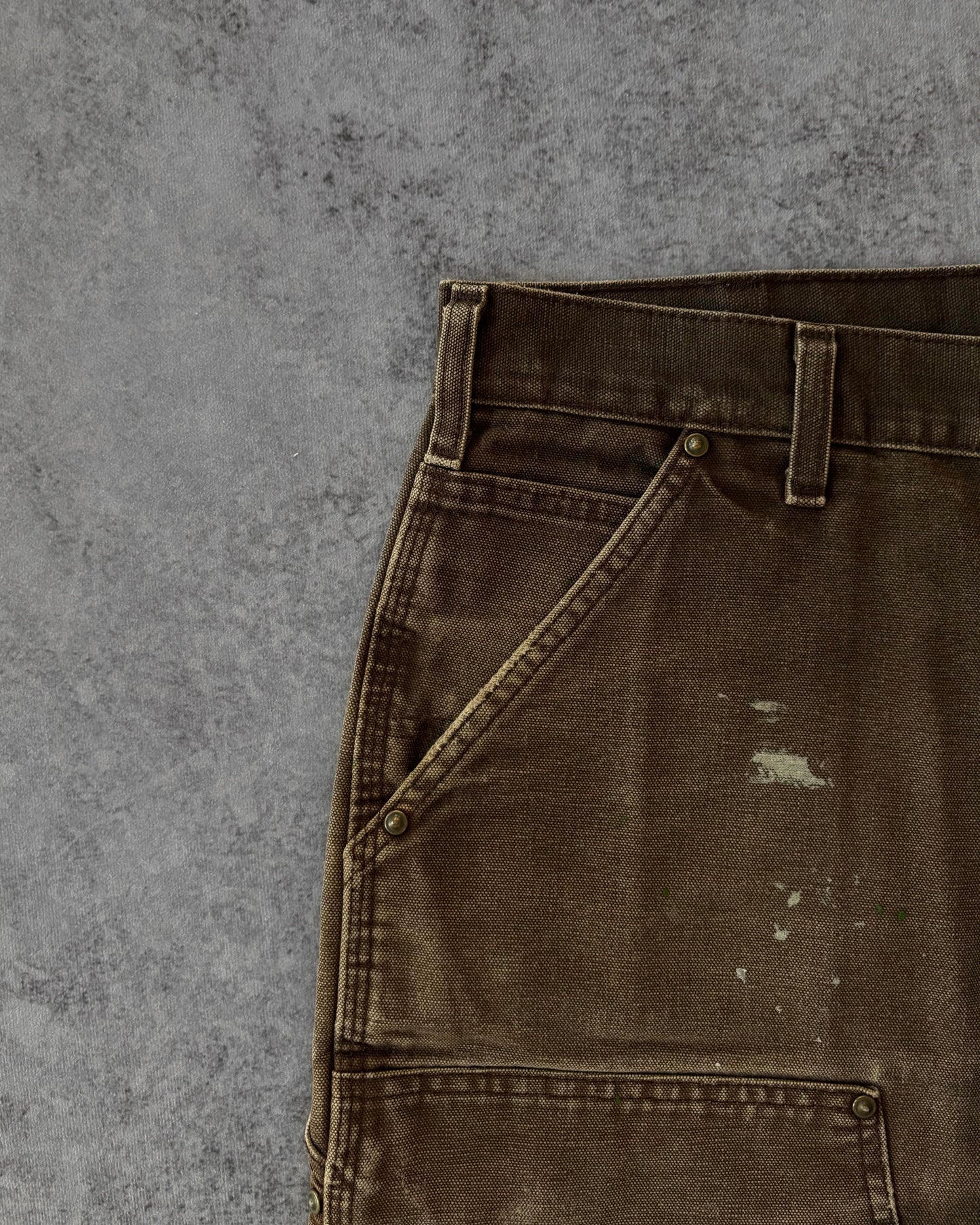 Carhartt B13 Dungaree Double Knee Pants – Brown Canvas – Workwear Fade