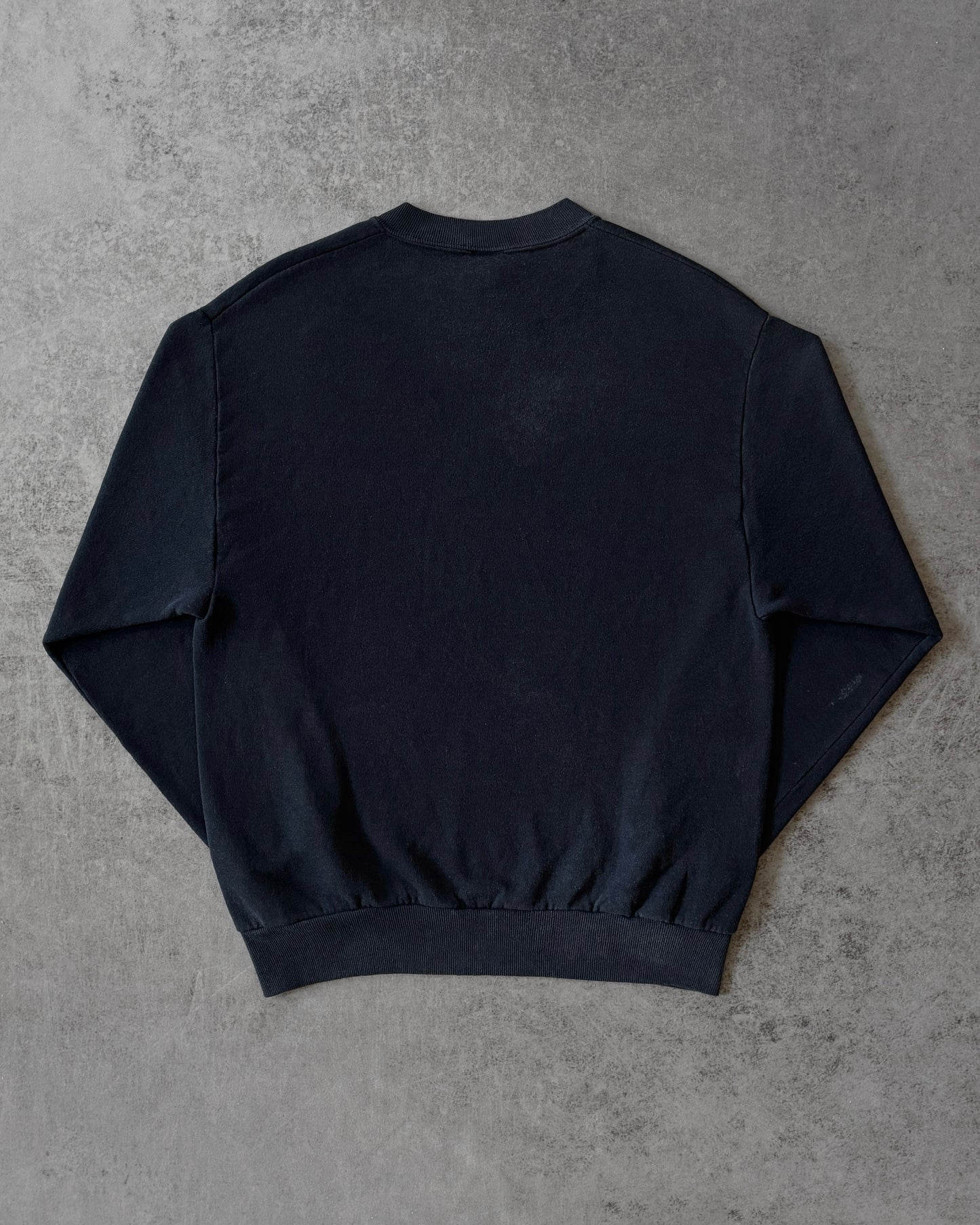 Vintage 80s Jerzees Sun Faded Navy Blue Crewneck Sweatshirt – Made in USA