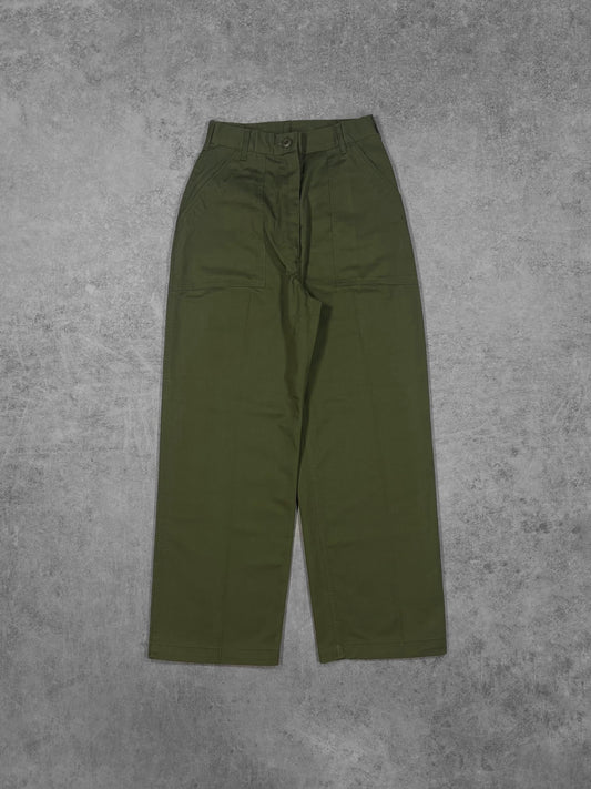 Vintage 1979 US Army OG-507 fatigue utility pants – front view