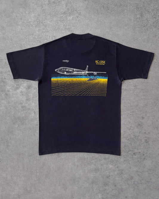 Vintage 1980s KC-135E Stratotanker T-Shirt – 128th Air Refueling Group – Made in USA