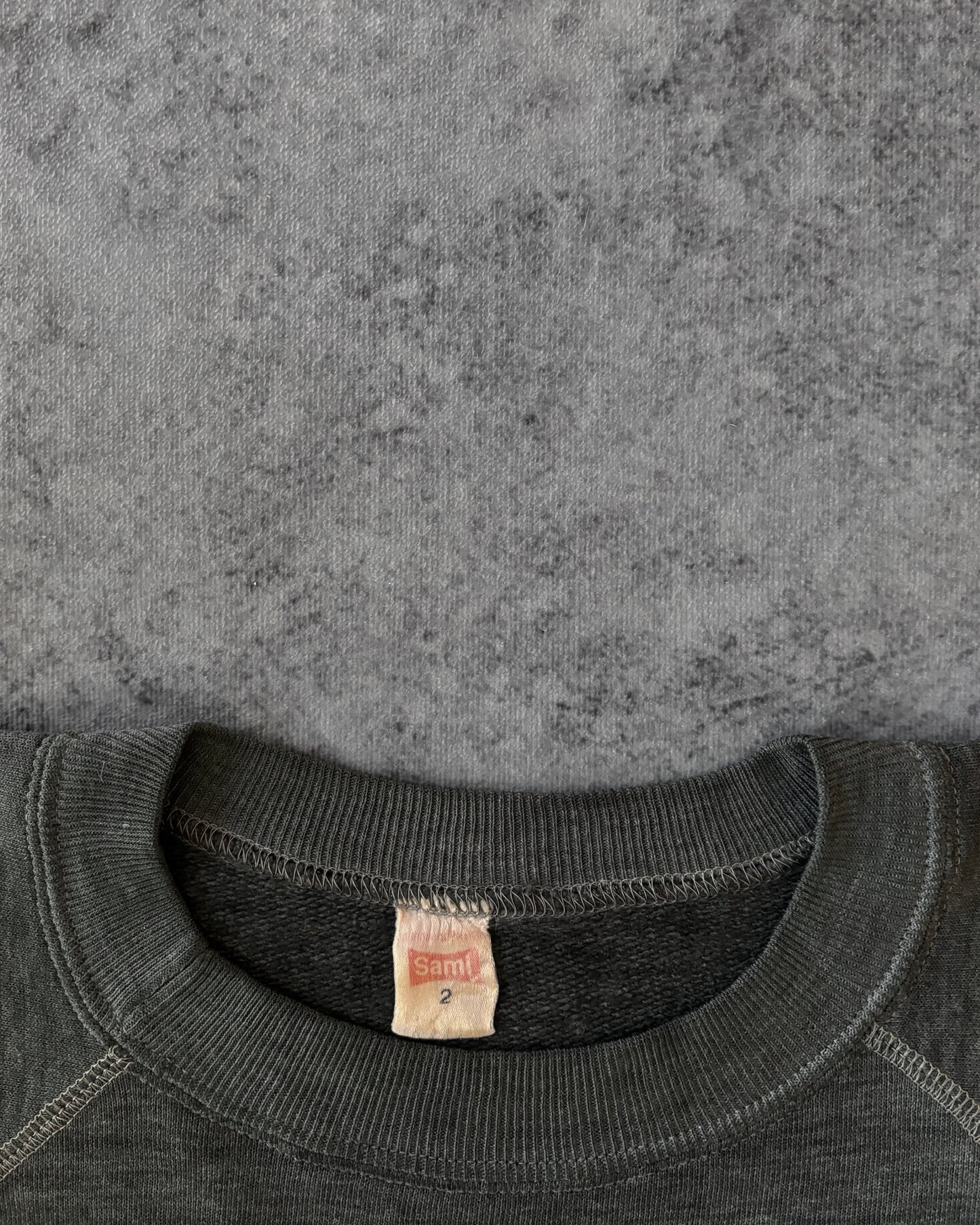 Vintage 1970s Université de Paris Sorbonne Crewneck – Flocked Print