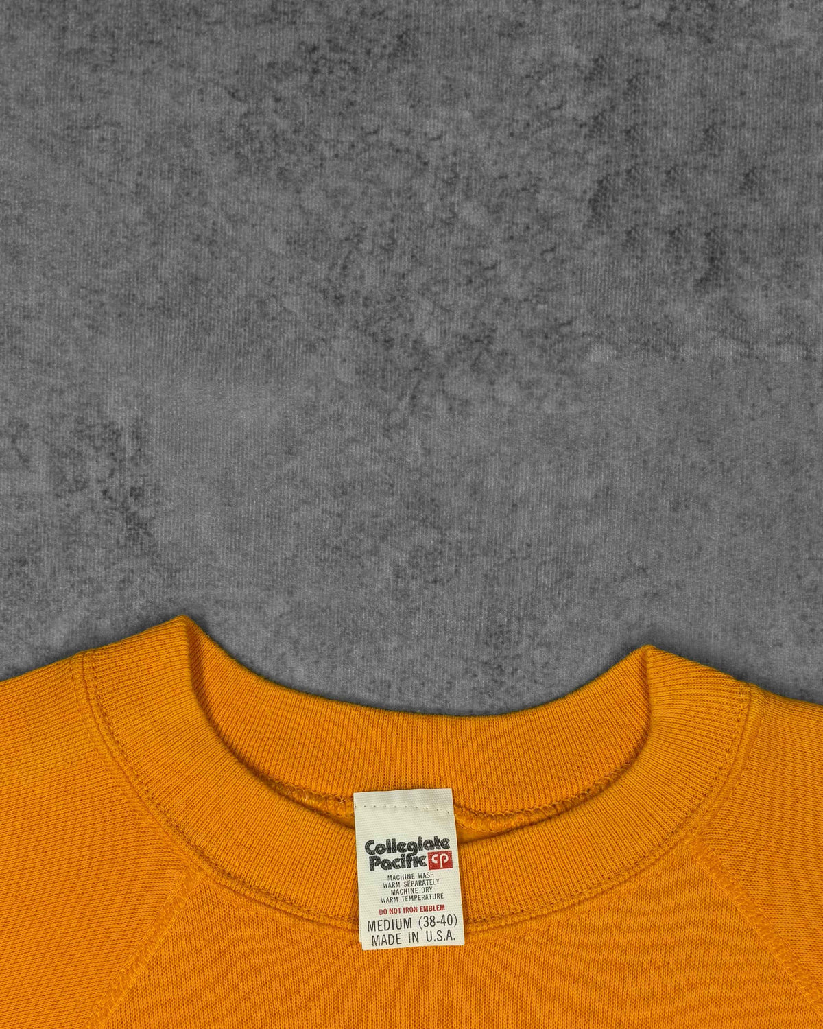 Vintage 1980s MTV Music Television Founded in 1981 Raglan Crewneck - Collegiate Pacific - Flocked Print - Made in USA
