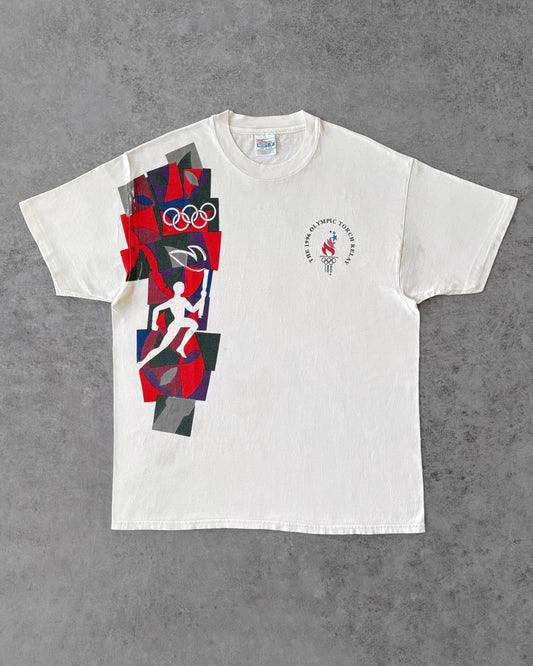 Vintage 1996 Olympic Torch Relay Single Stitch T-Shirt – Atlanta Olympics – Made in USA