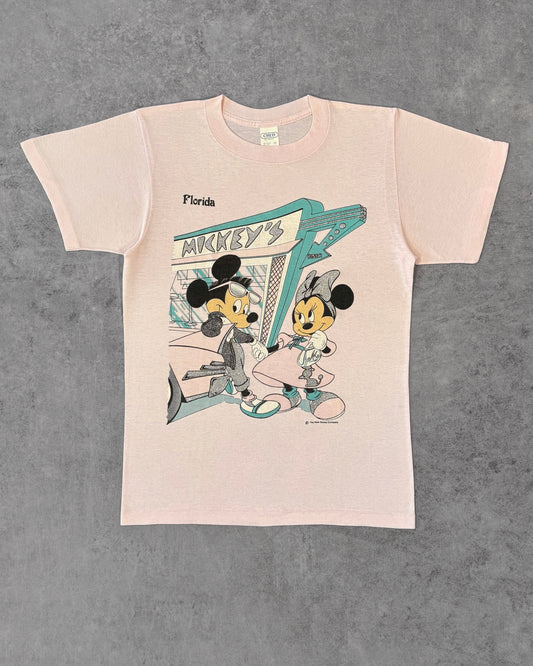 Vintage 1980s Disney Mickey & Minnie Florida Diner T-Shirt – CHED by Anvil USA