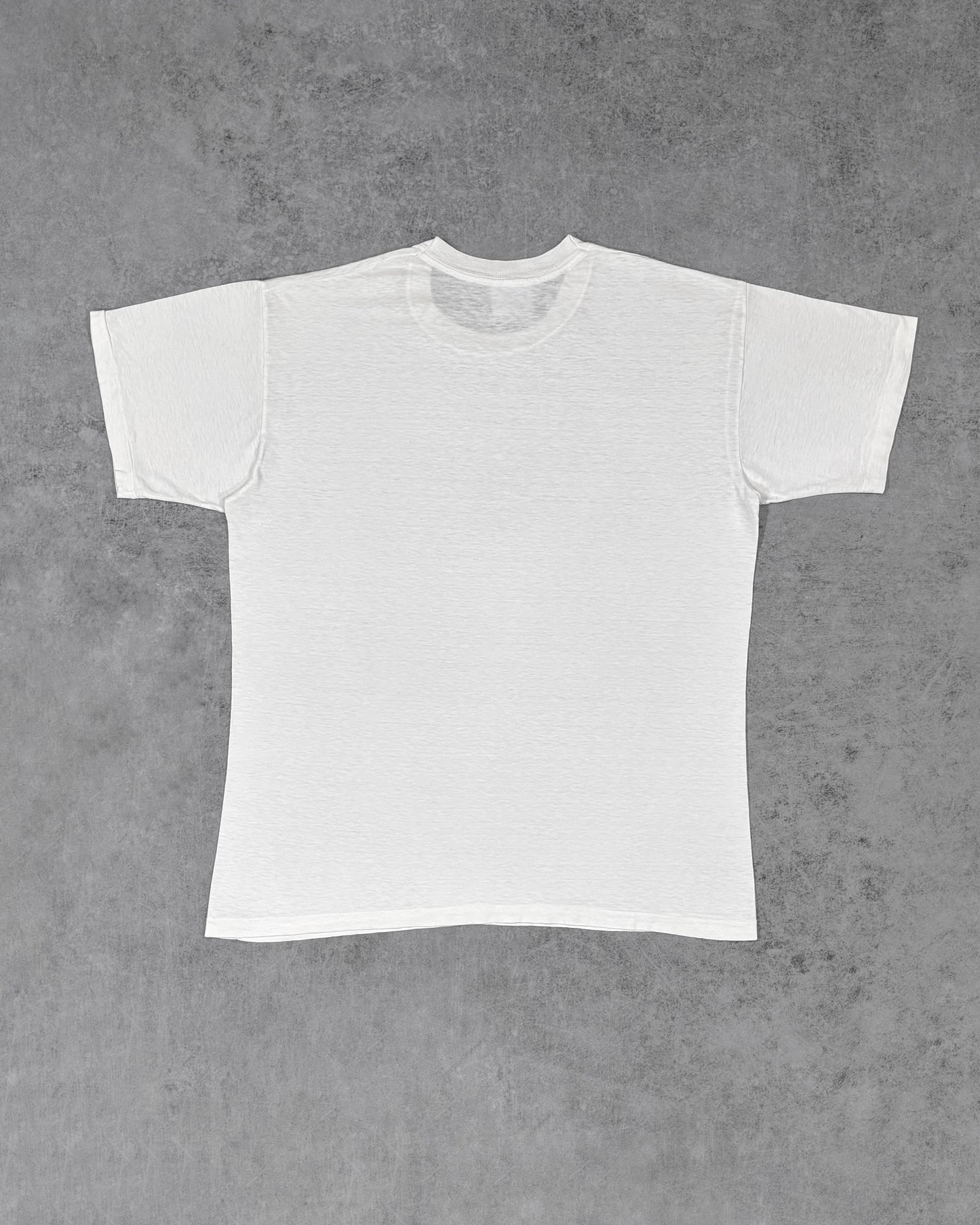 Vintage 1970s Blank White T-Shirt – Single Stitch Cotton Tee