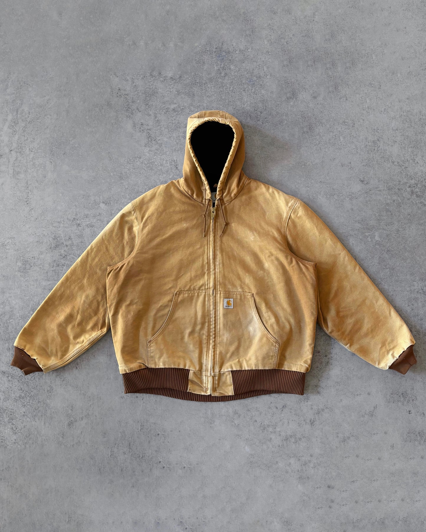 Vintage Early 2000s Carhartt J130 Brown Active Jacket – Faded Canvas