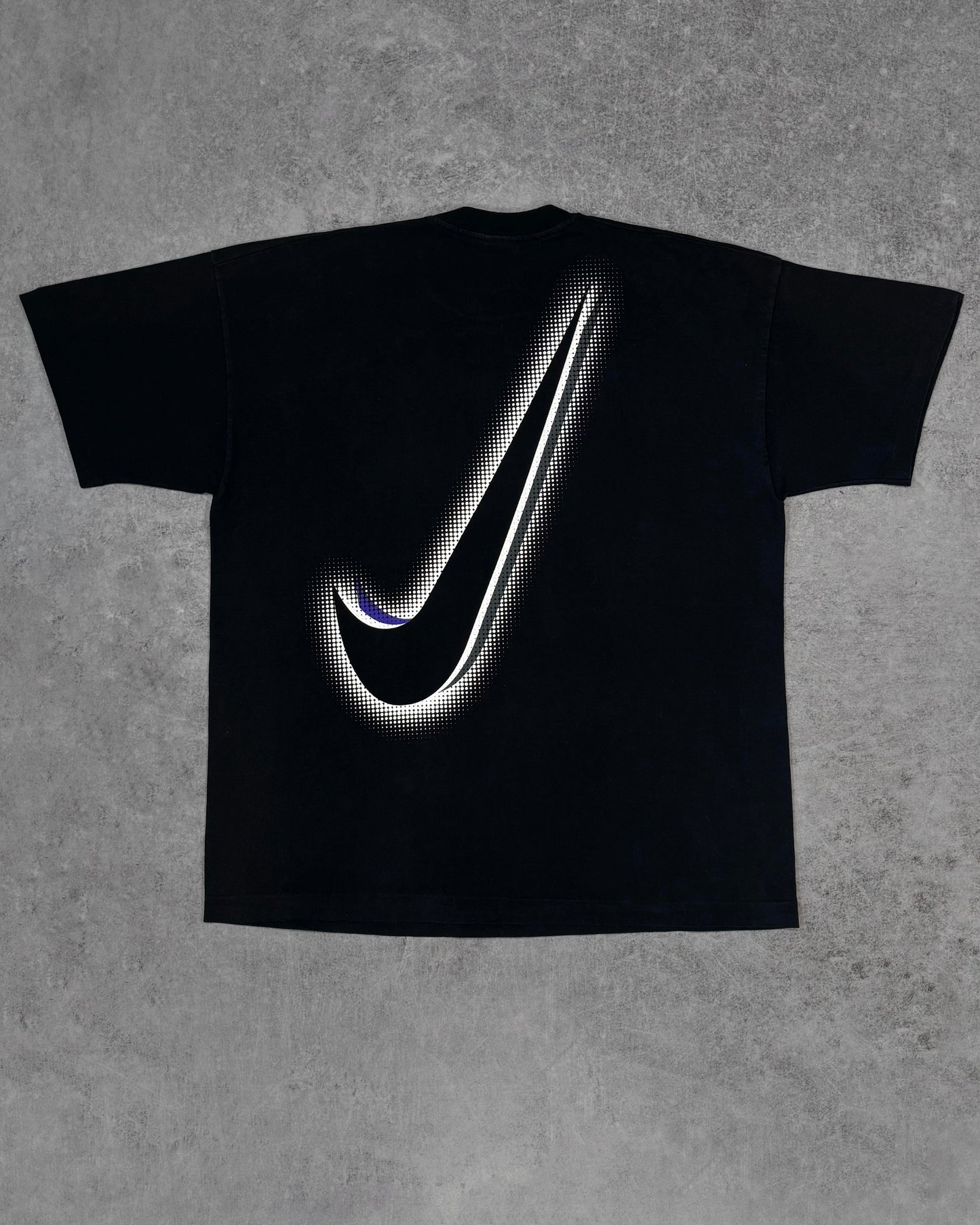 Vintage 1990s Nike Air Graphic T-Shirt – Big Logo Swoosh Tee – Made in Ireland – Single Stitch