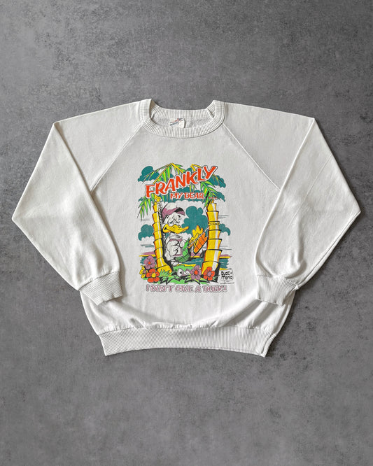Vintage 1988 Duck Mania “Frankly My Dear, I don’t give a Duck” Crewneck - Made in USA