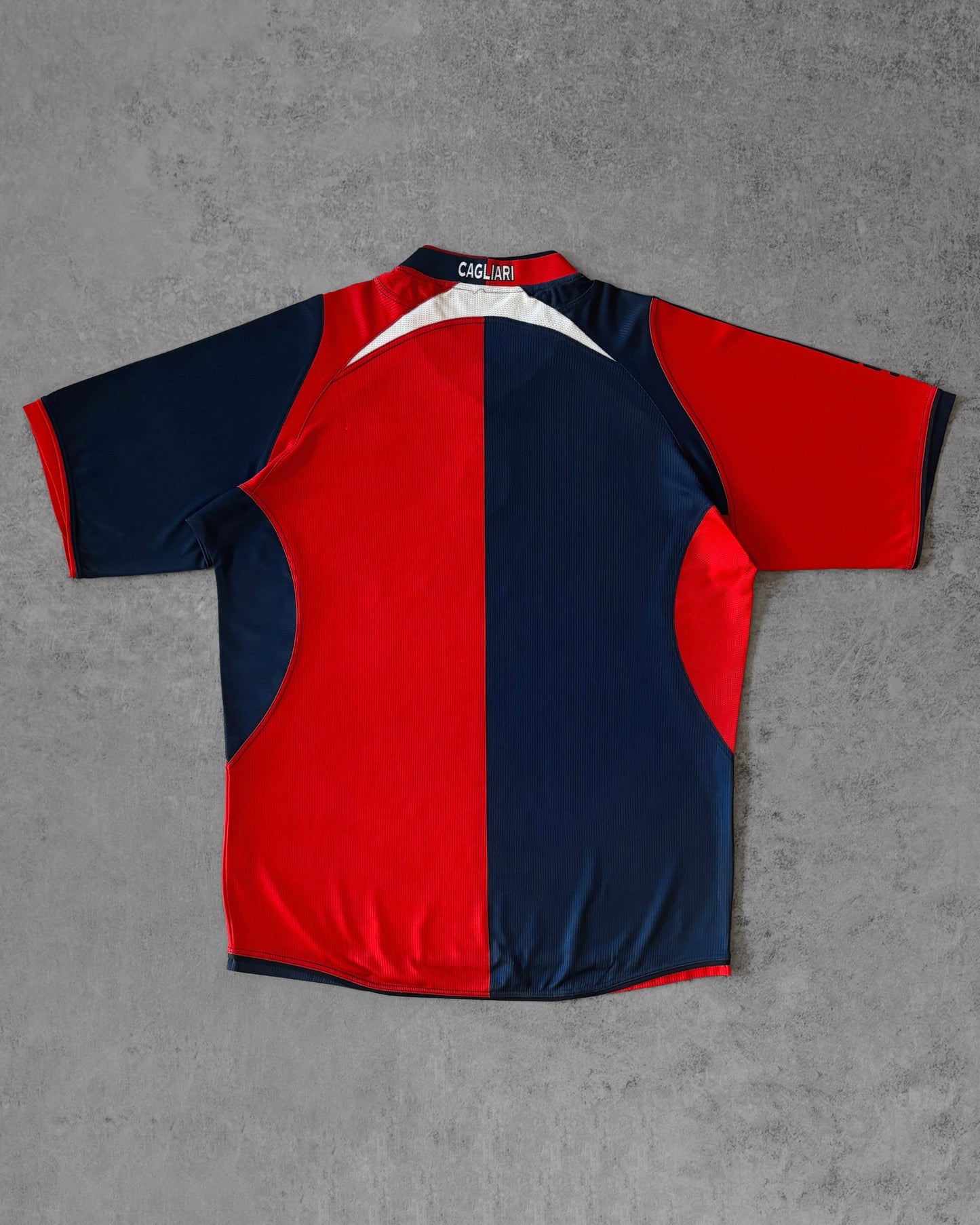 Vintage Cagliari Calcio 2006–07 Asics Home Jersey – Tiscali – Sky – Rossoblù Shirt