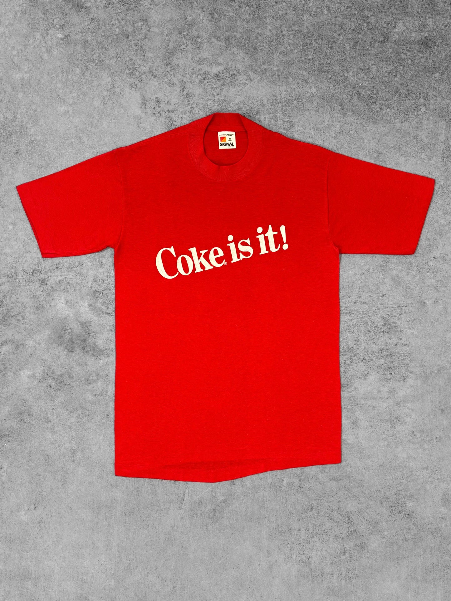Vintage 1980s Coca-Cola “Coke Is It!” Red Graphic T-Shirt - Made in USA – Signal