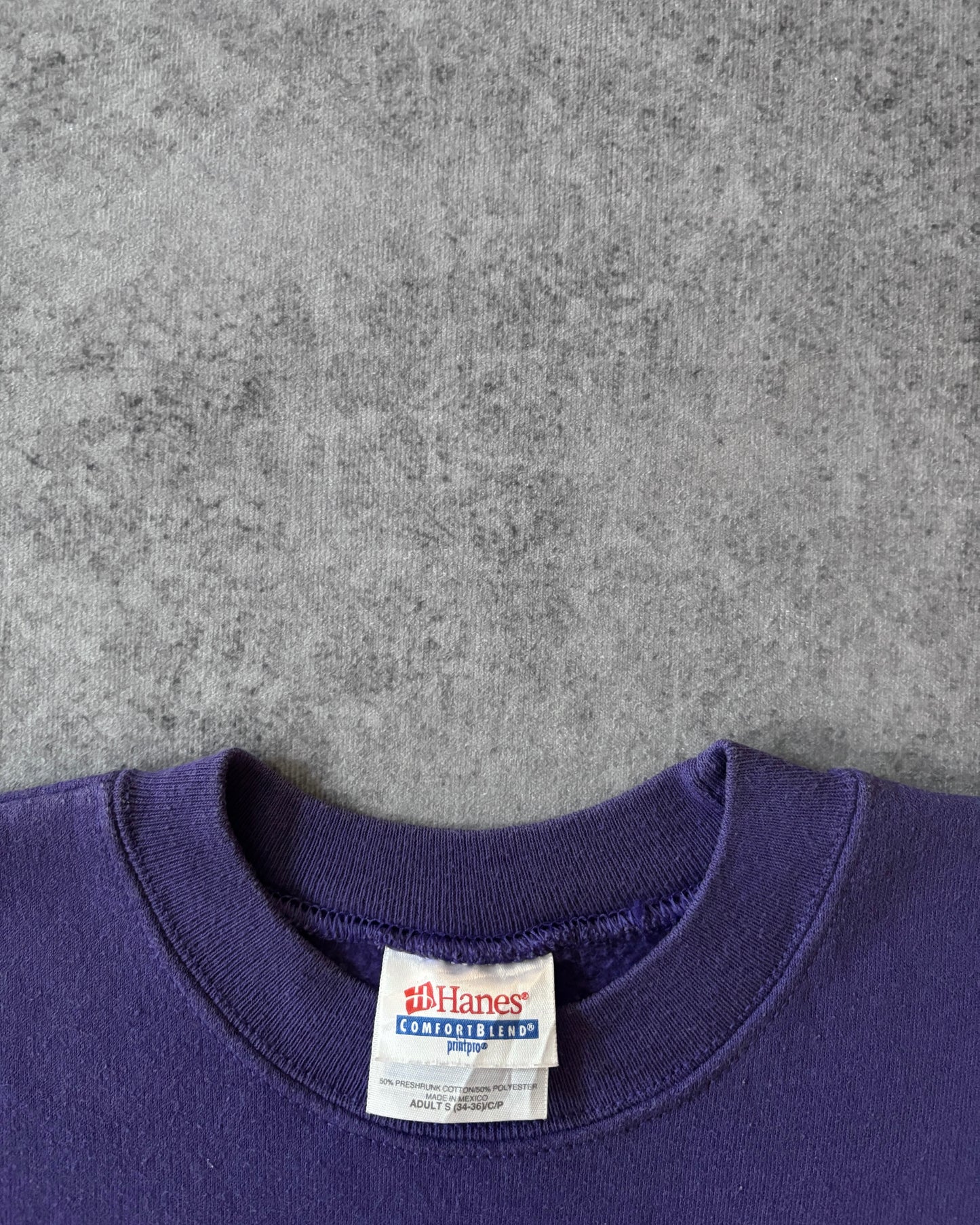 Vintage 90s Hanes ComfortBlend Purple Crewneck – Made in USA