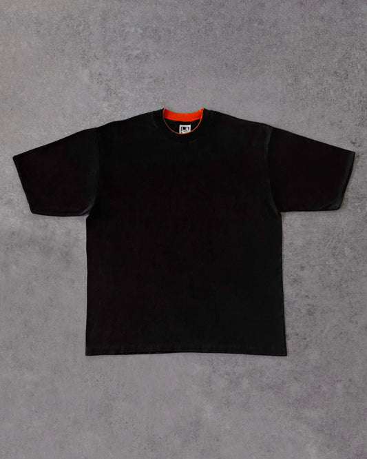 Vintage 1990s Black and Orange Blank Double Layer T-Shirt – LA Sportswear USA