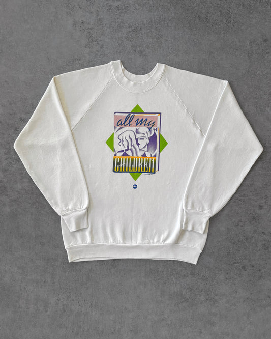 Vintage 1989 All My Children Sweatshirt – ABC Daytime – Fruit of the Loom – Made in USA