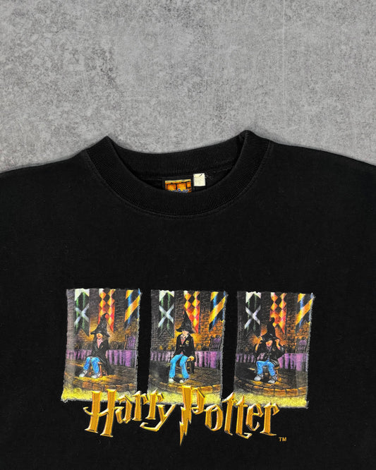 Back view of vintage 2001 Harry Potter promo t-shirt