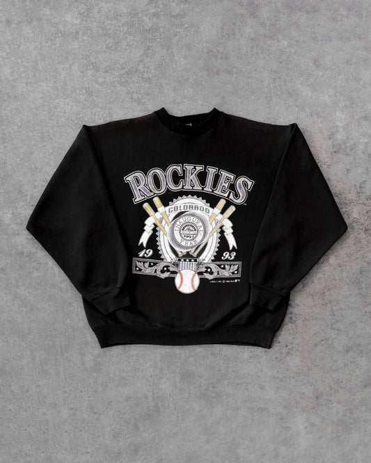 Vintage 1993 Colorado Rockies Sweatshirt – MLB Inaugural Season Crewneck – Tultex Tag – Made in USA