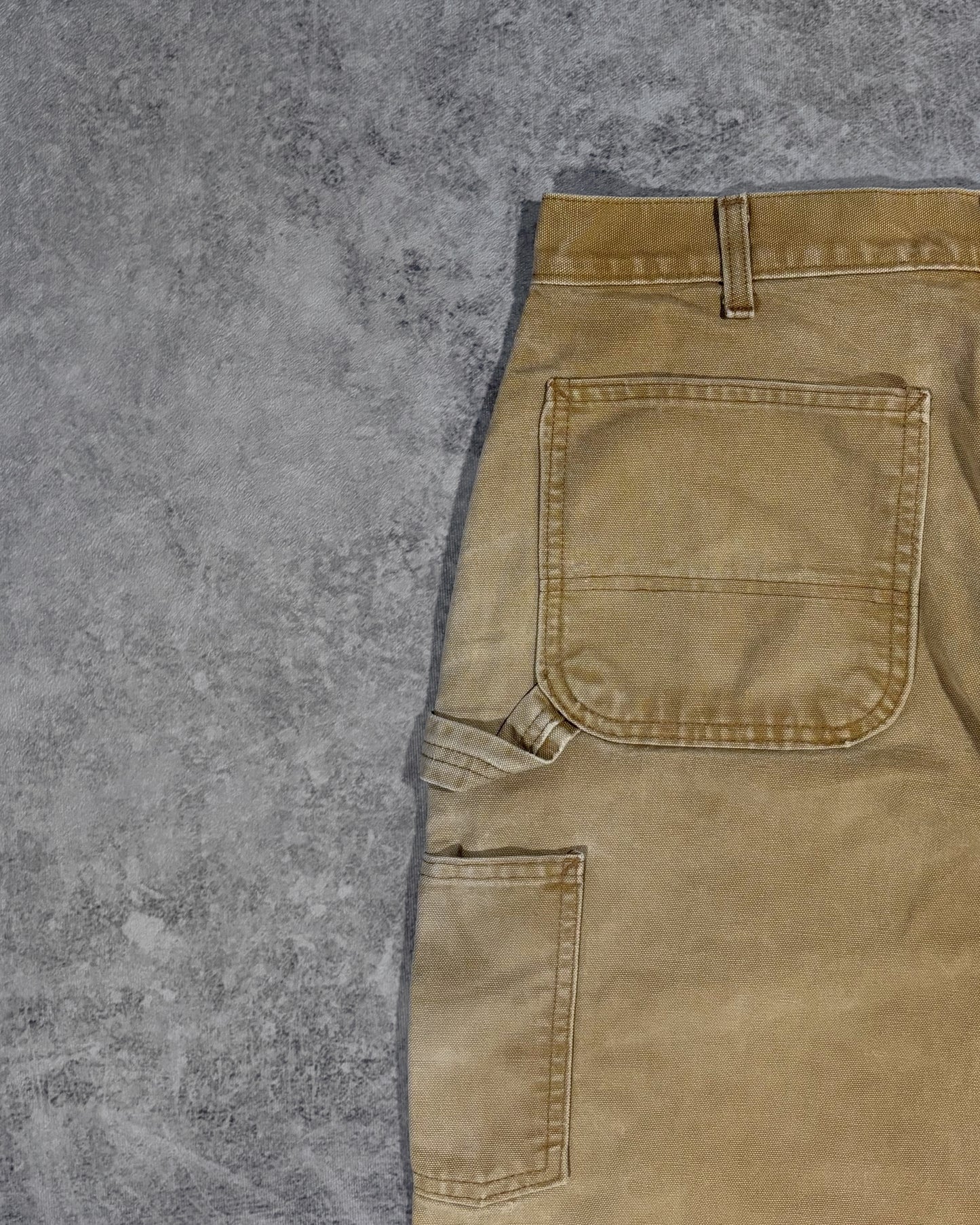 Vintage 2006 Distressed Carhartt Carpenter Pants - Brown Duck Canvas - Made in USA