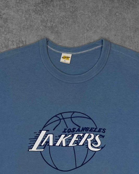 Vintage 1970s Russell Athletic Los Angeles Lakers NBA Long Sleeve T-Shirt -  Made in USA