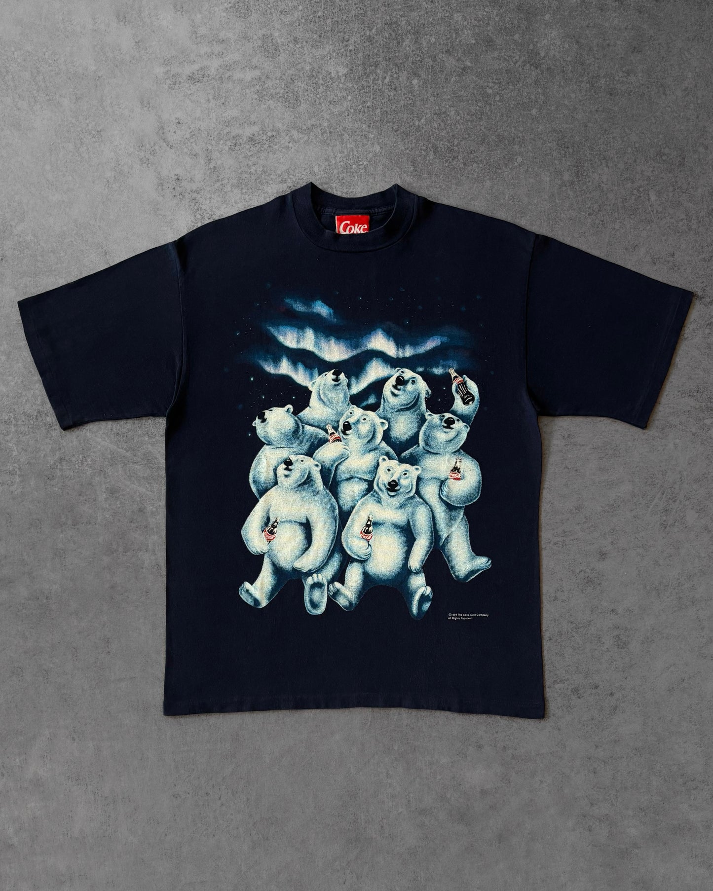 Vintage 1994 Coca-Cola Polar Bears T-Shirt – Christmas Coke Graphic Tee – Made in USA