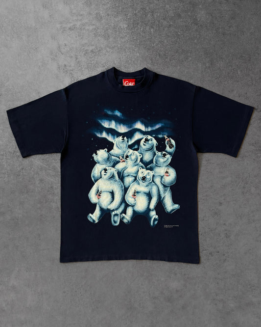 Vintage 1994 Coca-Cola Polar Bears T-Shirt – Christmas Coke Graphic Tee – Made in USA