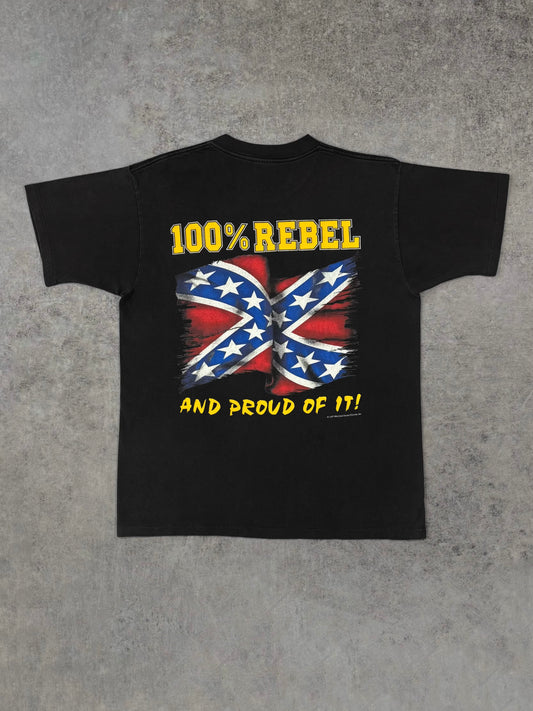 Vintage 1997 Johnny Reb Southern and Proud of It T-Shirt - Big Johnson Oneita - Made in USA