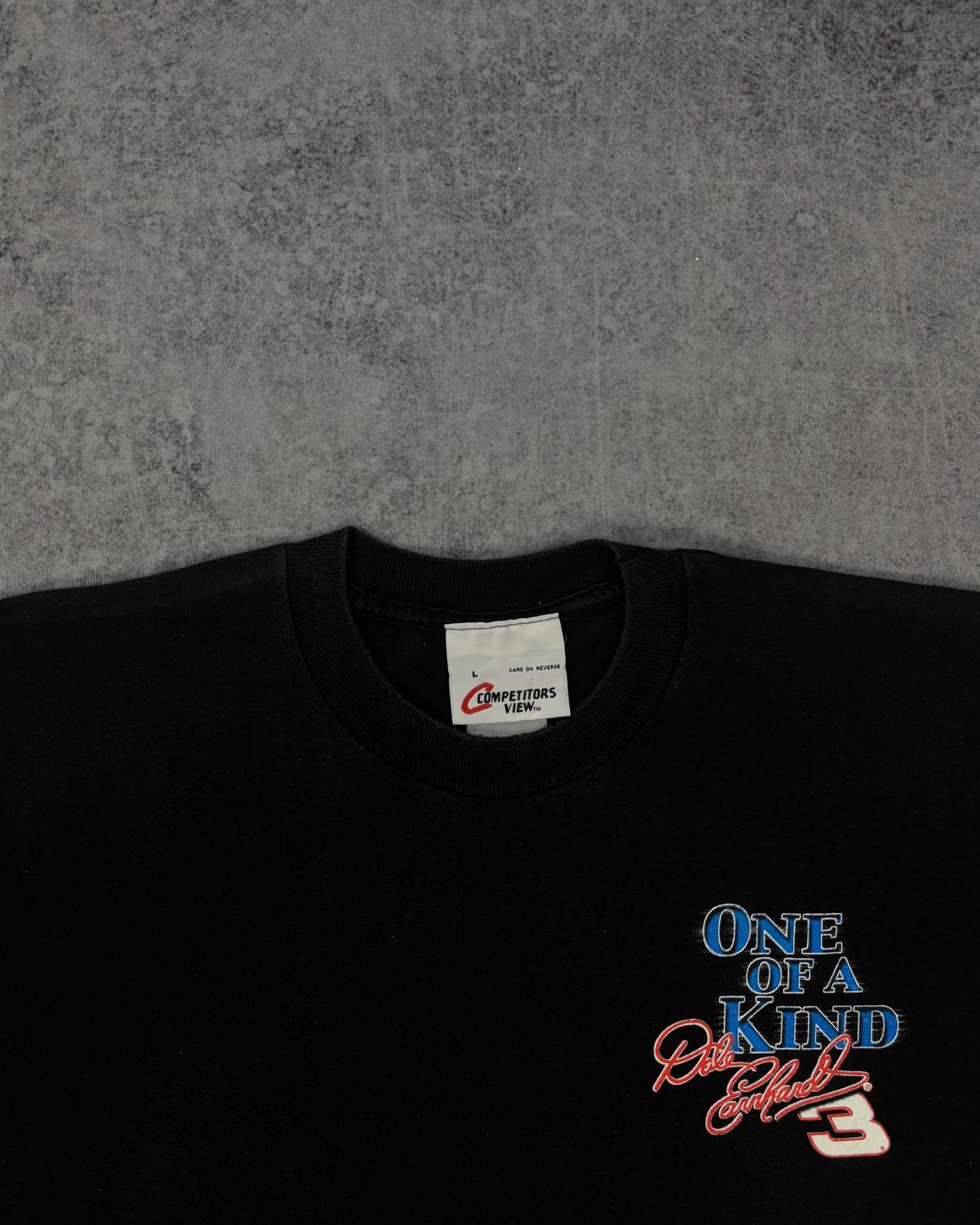Vintage 1990s Dale Earnhardt #3 One of a Kind NASCAR Racing Graphic T-Shirt - Black Large