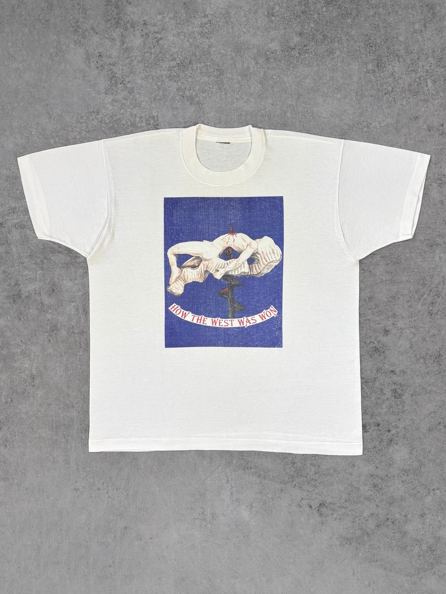 Vintage 1980s “How The West Was Won” Graphic T-Shirt – Single Stitch Art Tee