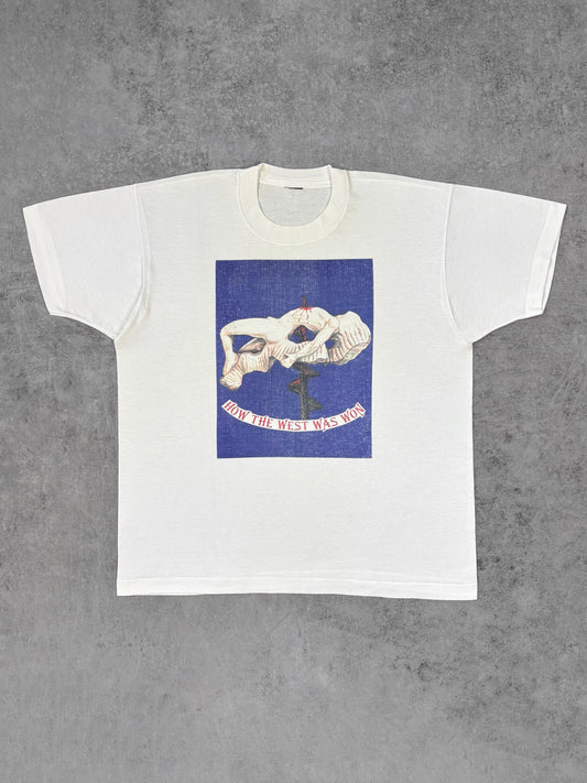 Vintage 1980s “How The West Was Won” Graphic T-Shirt – Single Stitch Art Tee