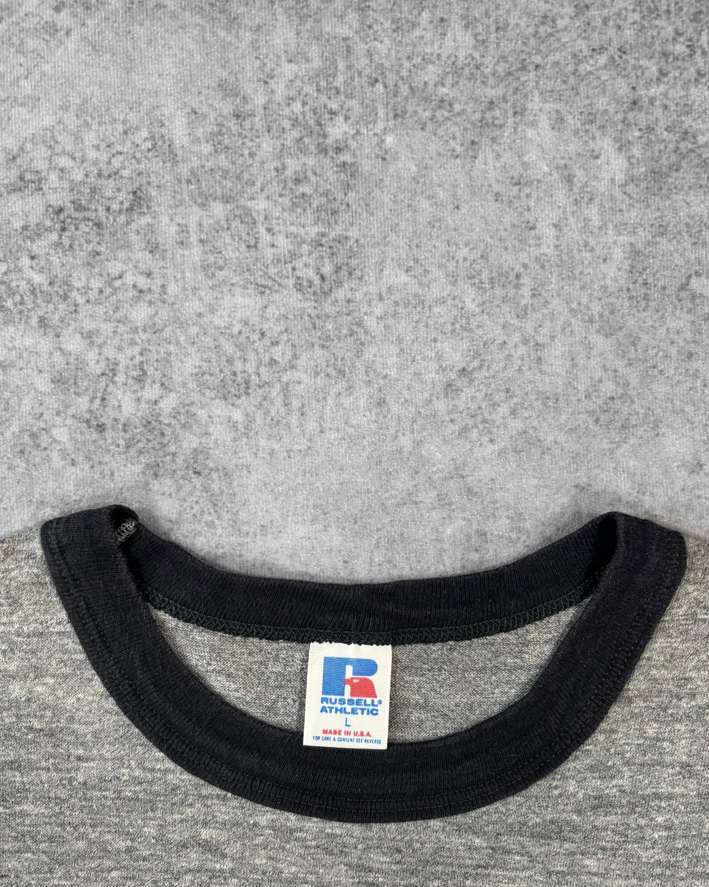 Vintage 1980s Breedlove’s Sporting Goods Russell Athletic Ringer T-Shirt – Made in USA – Sporting Goods Graphic Tee – Single Stitch