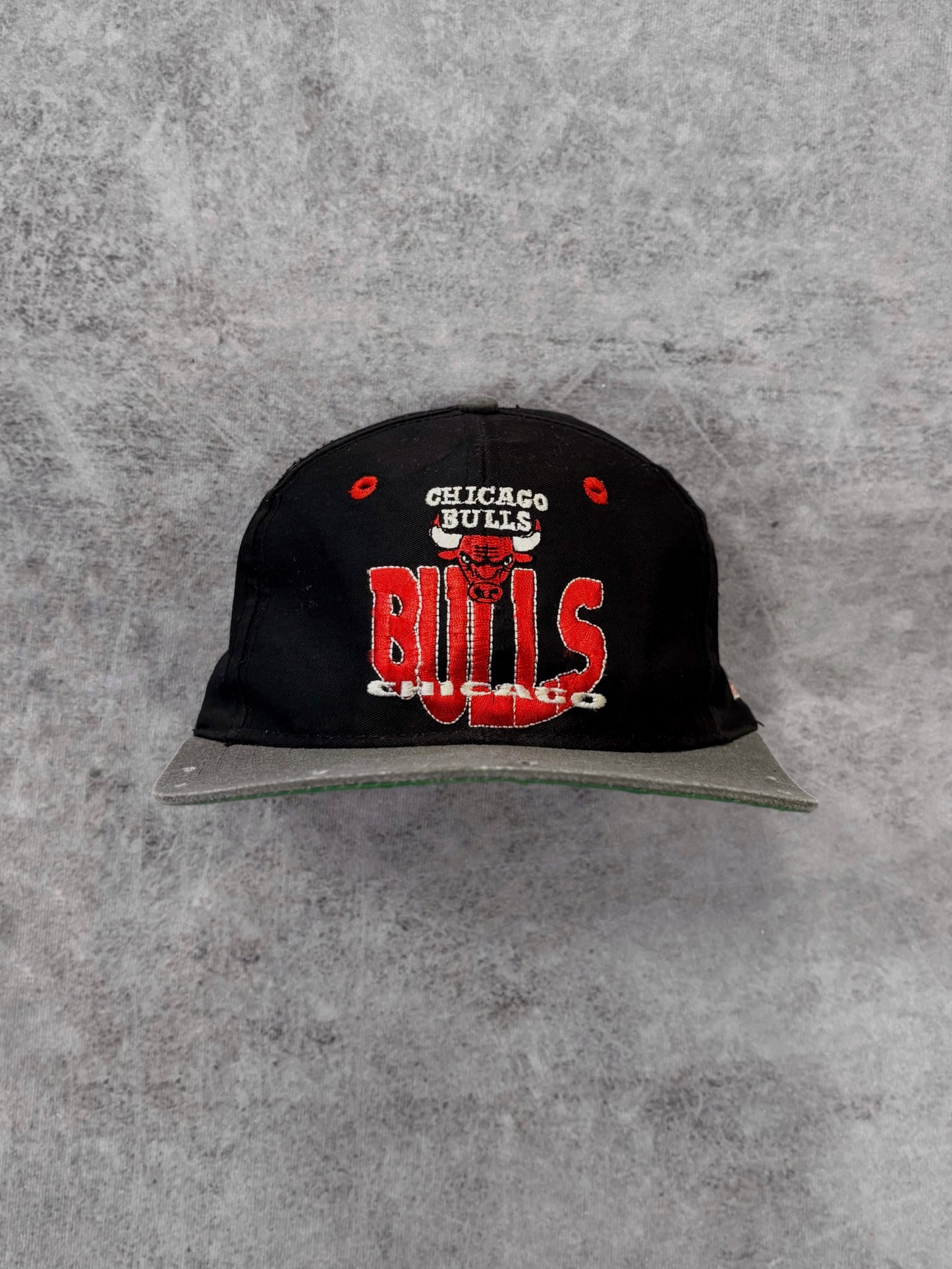 Chicago Bulls 1991 cap 100th basketball anniversary patch detail