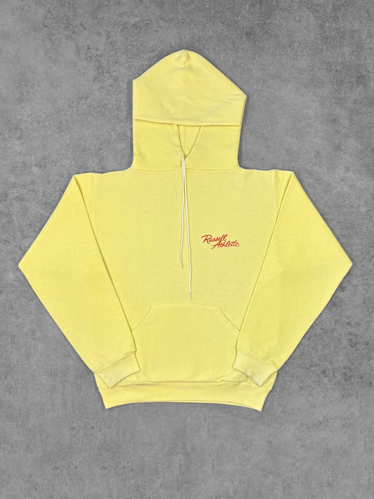 Vintage 1970s Russell Athletic Yellow Hoodie – Script Logo