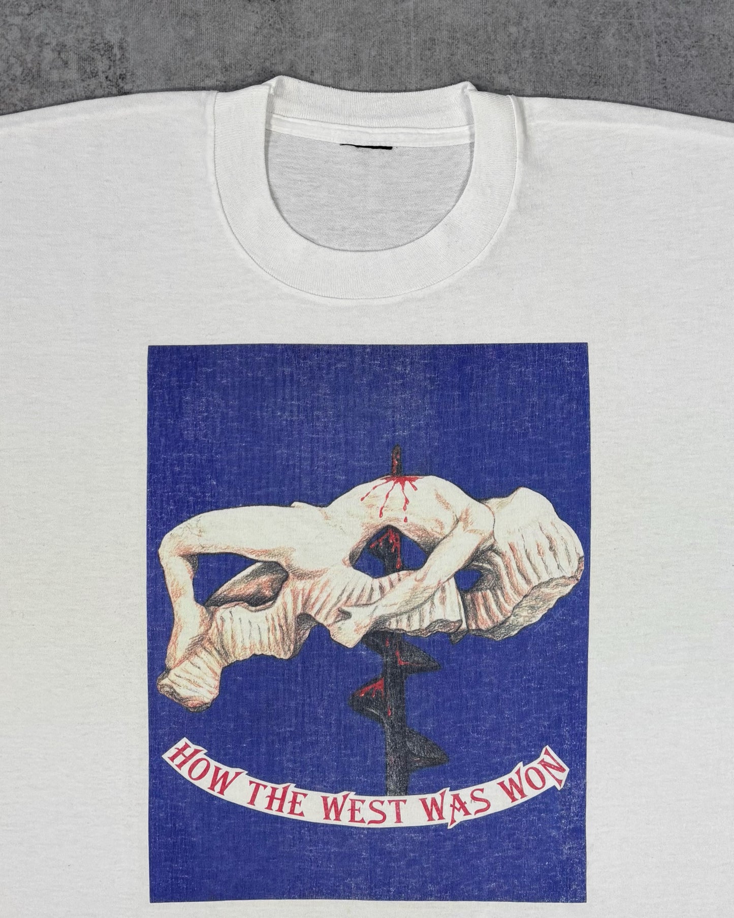 Vintage 1980s “How The West Was Won” Graphic T-Shirt – Single Stitch Art Tee