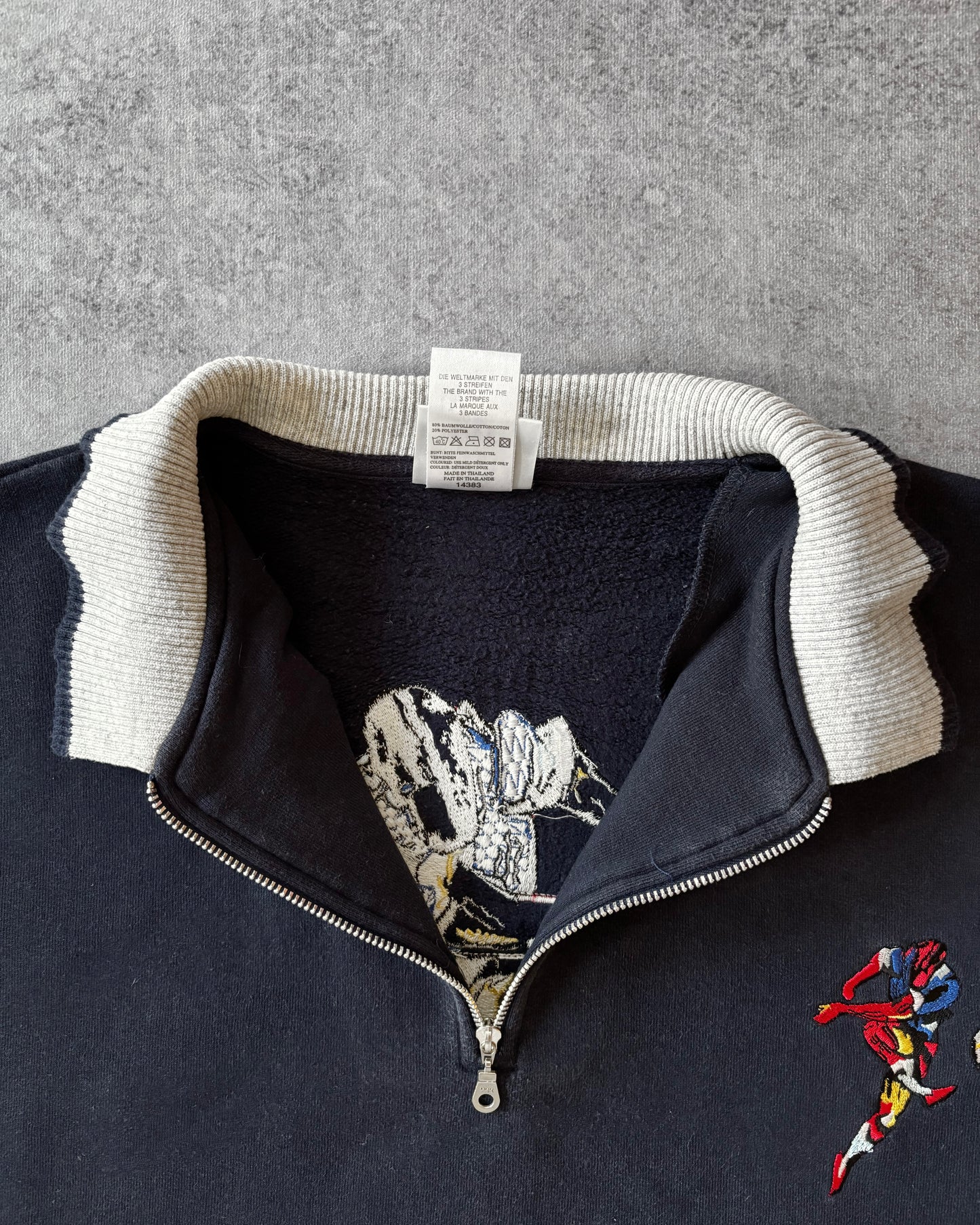 Vintage Adidas 90s FIFA World Cup 1974 Sweatshirt – Limited Edition Retro Half Zip